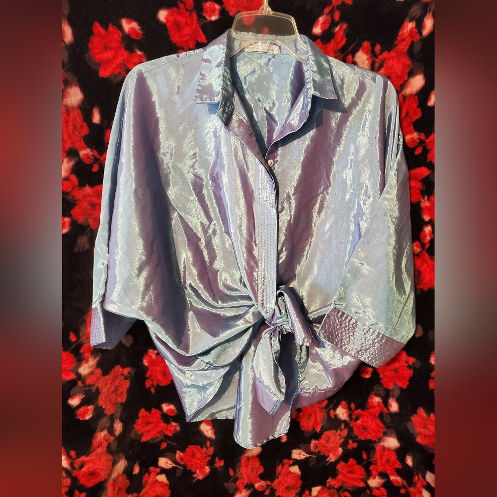 🦋 Special Vintage Thai Silk blouse